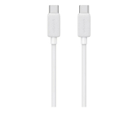 Kabel USB USAMS Kabel US-SJ691 60W USB-C do USB-C 1m biały